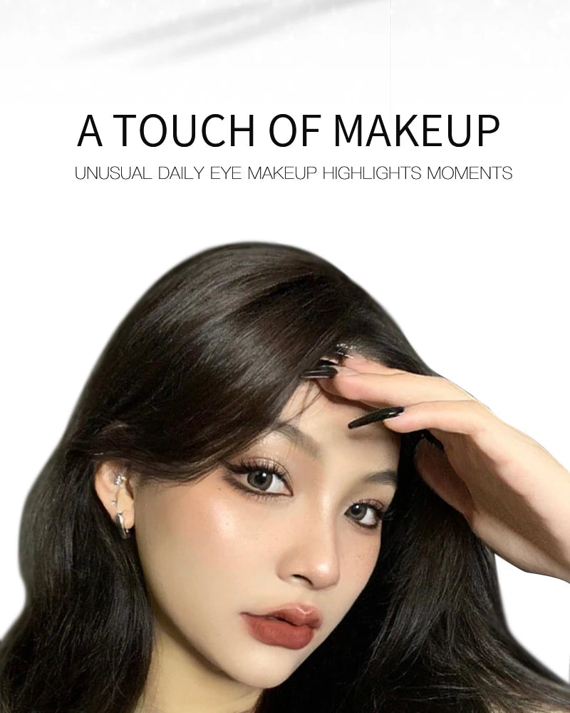 HERORANGE Glowing Charm Monochrome Eyeshadow Palette Pearlescent Explosion Polarized Brightening Silkworm Highlight