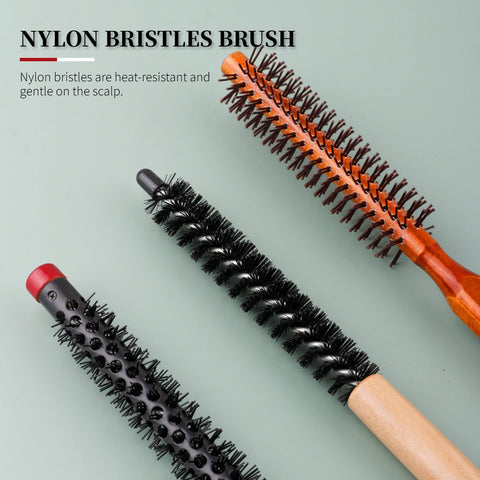 2/3Pcs Professional Small Round Hair Brush Set 8mm 11mm 16mm Hair Styling Brush Salon Curling Brush For Hairdrerssing Tool
