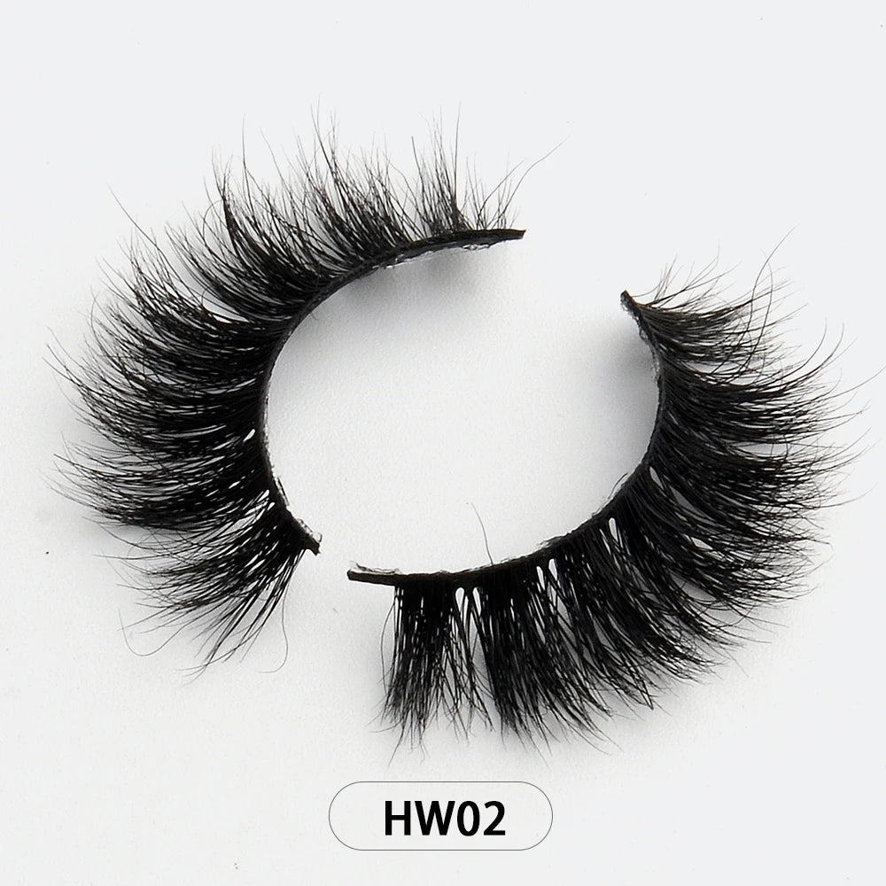 Dropshipping Wholesale Natural Wispy 3d Mink False Lashes Makeup Mink Fake Eyelashes With Soft Band Make-up For Women