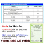 Mxsi 15ml Gel Nail Polish Neon Brown Royal Blue Red Green Pastal Nude Nail Art Varnish Gel Lacquer Top Coat UV Gel Nail Not Set