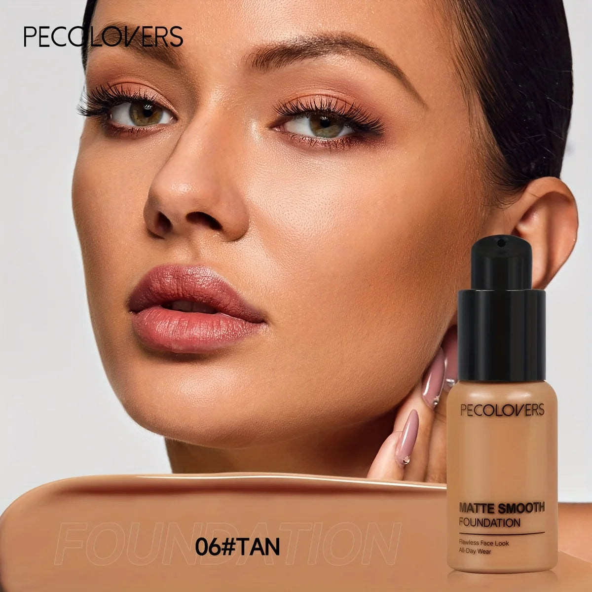 Matte Smooth Foundation Liquid -Multi-Tone Nature Effect, Enhanced Coverage with Use, Universal Skin Compatibility, All-Day Wear