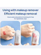 30Pcs/50Pcs/100Pcs Disposable Finger-Glove Type Makeup Remover Cotton Pads, U-Shaped Non-Woven Fabric, Double-Sided Pocket-Style, Soft and Lint-Free, Effective Makeup Removal