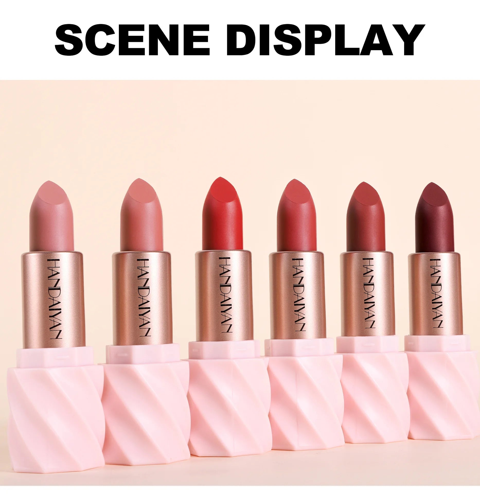 Matte Velvet Lipstick Ice Cream Long Lasting Waterproof Nourishing Moisturizing Highly Pigmented Satin Lip Gloss Non Stick Cup