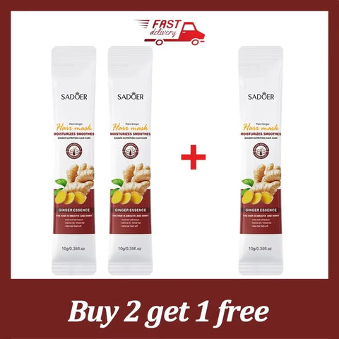 Magical Ginger Hair Mask 5 Seconds Keratin Repair Damage Frizzy Treatment Scalp Hair Root Shiny Balm Straighten Soft Hair Care