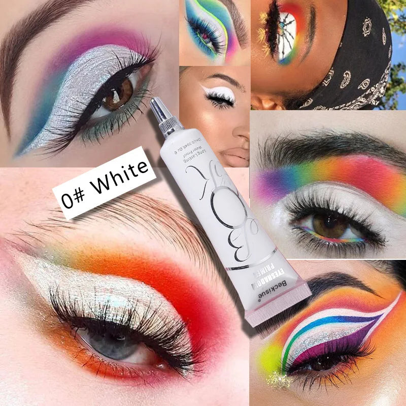 White Dark Eye Shadow Base Cream Eye Concealer Easy To Color Base Makeup 24 Hours Makeup Waterproof Matte Eyeshadow Primer