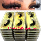 New 21Pairs Natural Fluffy Volume False Eyelashes Dramatic Thick 3D Mink Lashes Extension Makeup Lashes Wholesale Cílios In Bulk