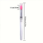 8PCS Makeup Beauty Brushes for Eyeshadow Silicone Lip Brush with Lid Easy and Efficient Lipstick Cream and Lip Gloss Applicator