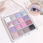 XIAOYUMI 16-Color Sunset Contour & Highlighter Palette – Waterproof, Long-Lasting, Eye & Face Makeup, Unisex, Certified
