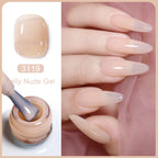 Arte Clavo Transparent Nude Pink Color Jelly Gel Nail Polish Semi Permanent 15ml Top Coat Soak Off UVLED Varnish Nail Art Design