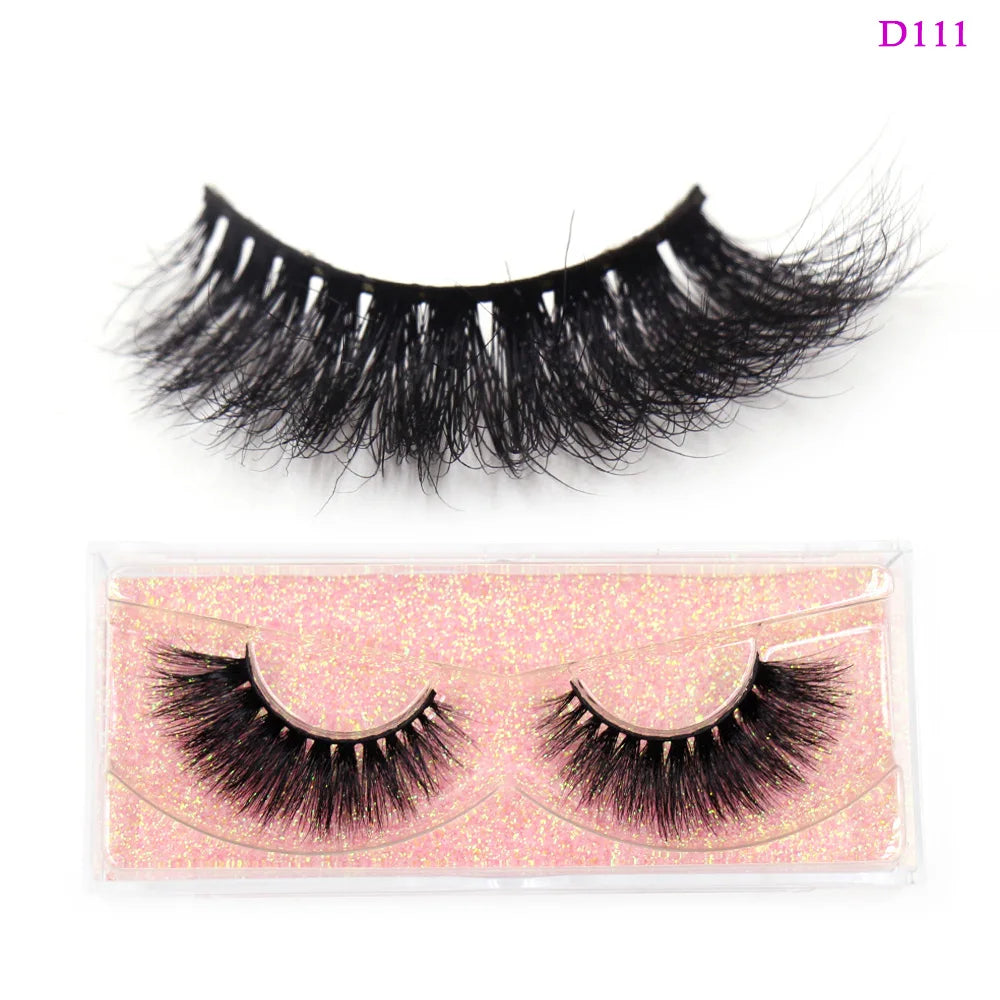 LEHUAMAO 3D Mink Lashes Makeup Eyelashes Natural Fluffy Long Fake Lashes Full Stripe Reusable False Eyelash Extension