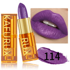 16 colors Bold& Intense Glitter Shiny Metallic Lipstick Pearlescent Lip Tint, Long lasting Lip Makeup Gifts for Women Cosmetics