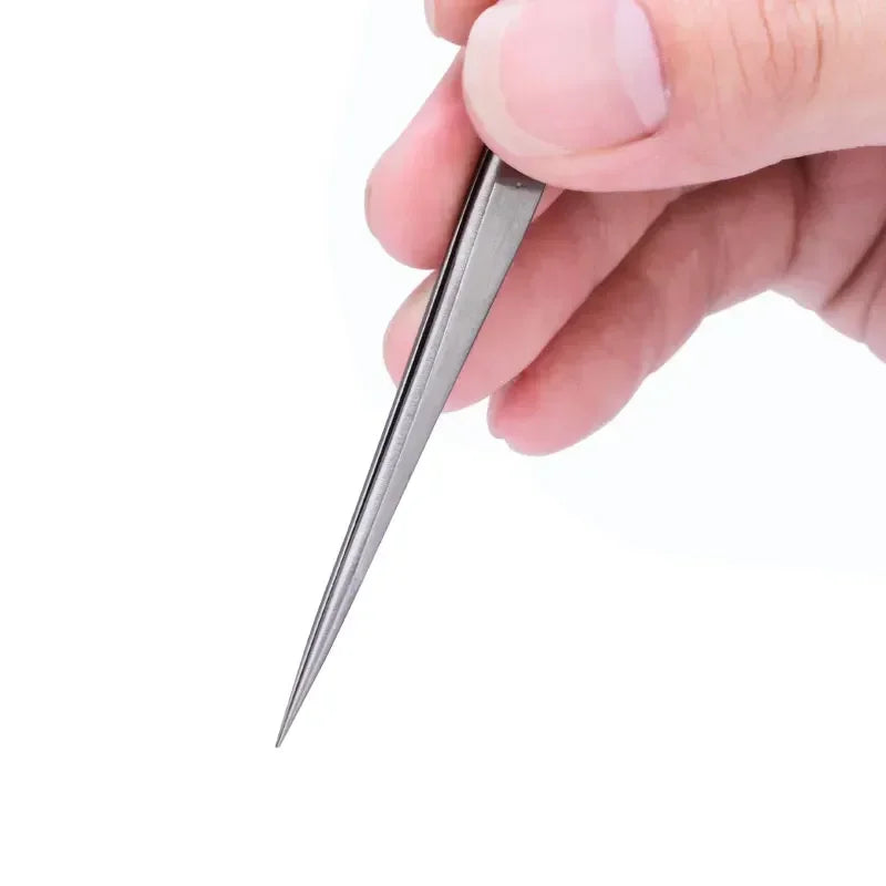 Stainless Steel Industrial Anti-static Multitool Tweezers Curved Eyebrow Lash Tweezer Precision Clamp Watchmaker Repair Tool