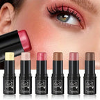 Three-in-one color multi-function waterproof makeup stick natural face multi-function: Blush, Eye Shadow, Bloom, lasting all day