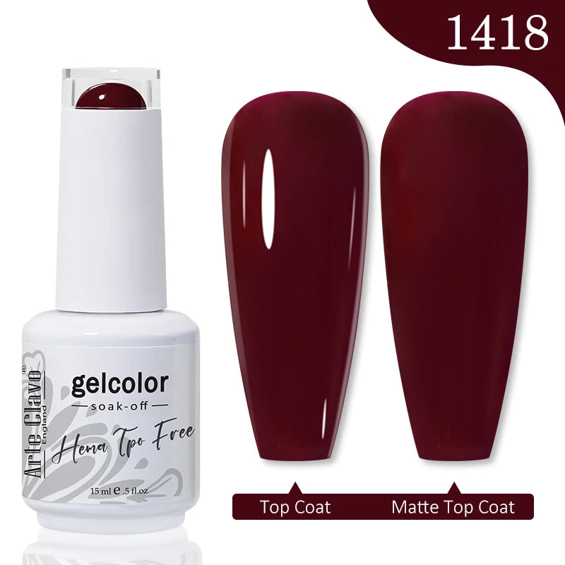 Arte Clavo Hema Free TPO Free Nail Gel Polish Nail Supplies Vernis Semi Permanent Nail Art Manicure Soak Off UV Gel Nail Varnish