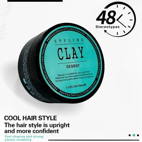 Hair Clay Matte Hair Wax for Man Texture Strong and Long Lasting Styling Fragrant Hair Wax 100g Cera Para Cabello Hombre