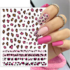 3/6/12 Sheets Leopard Nail Art Stickers Set – Self-Adhesive Animal Nail Decals for DIY Manicure, Cheetah Paw Nail Decorations