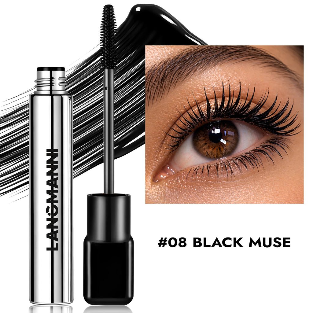 8 Colors Green Mascara Thick Curling Waterproof Natural Eyelashes Long Lasting Blue White Pink Black Eye Makeup Korean Cosmetics