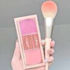 Three color blush tray, milk tea tone, matte and pearl natural gloss, brightening, long-lasting, no fly powder rouge makeup
