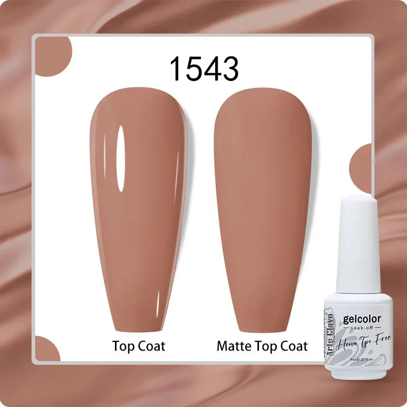 Arte Clavo 8ml HEMA TPO Free Gel Nail Polish Nail Art Manicure Semi Permanent Gel UV Hybrid Varnishes Base Top Coat Enamels New