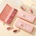 Set of 10 Shimmering Lip Glosses, Easy to Apply, Lip Glaze, Lipstick, Non-Stick Cup, Non-Fading, Moisturizing, Shiny Lip Gloss, Glass Lip, Shimmering Pearlescent Lip Gloss Set