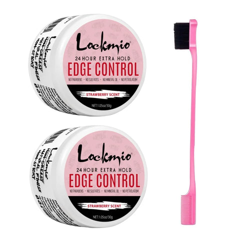 Women and Kid 30g Edge Control Gel Long Lasting Hold Control Wax Natural Finishing Anti-frizz Hair Wax Smoothing Styling Pomade