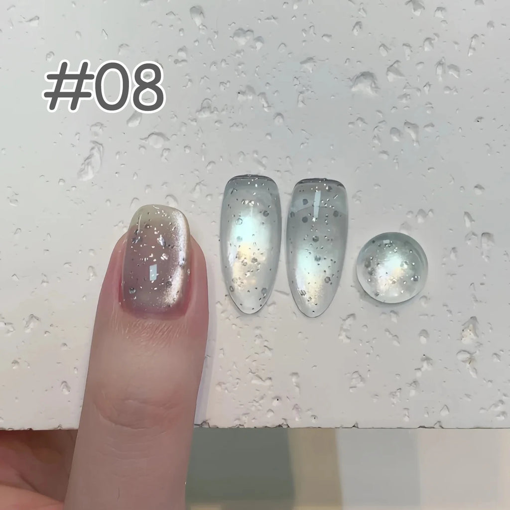 12ML 1-6PCS Popular Winter Internet Celebrity Hot-selling Northern Lights Cat Eye Magnet Gel Nail Polish Nail Art Nail Supplies
