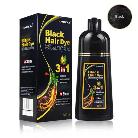 Hair Dye Shampoo 3 In 1 Instant Coloring Shampoo Natural Treatment For Hair Shampoo Large Capacity Head Shoulder Shampoo