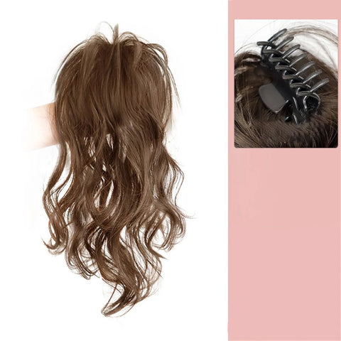 synthetic wig 40cm Princess Girls Fluffy Wavy High Ponytail Clip-on Wig Waterfall Curly Half Tied One-piece Women Hair Extension