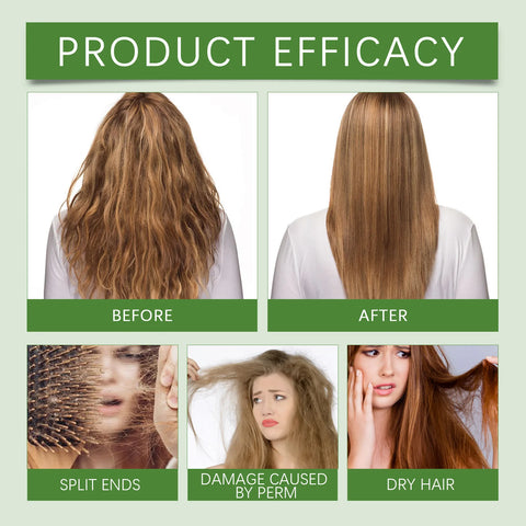 Coconut Hair Care Oil Natural Plant Essence Deeply Nourishe Hair Scalp Reduce Hair Breakage Improve Dryness Moisturize Hair Oil