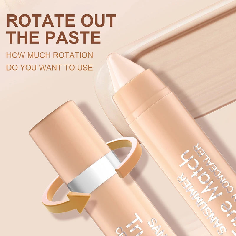 SANSUMMER LIGHT SENSE CRAYON CONCEALER Moisturizing eye concealer Covers wrinkles and dark circles Long-lasting waterproof