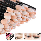5/30/50/100pcs Make up Eye Shadow Brushes Beauty Makeup Tool Reusable Dual Sided Sponge Stick Portable Applicator Accessories