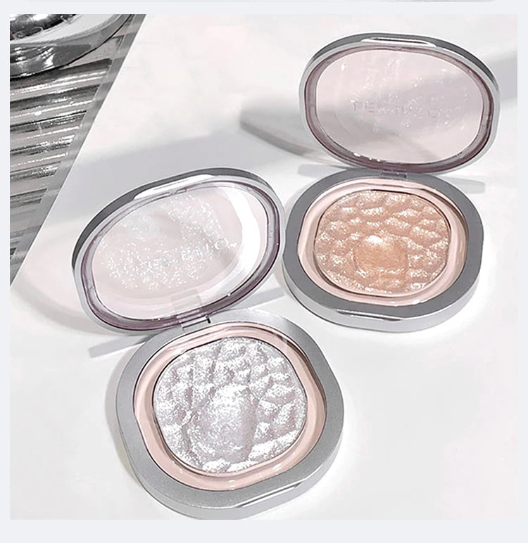 LEEINTO color-glowing high-gloss powder pearlescent powder brightens up the make-up eye shadow disc