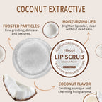 Hllozzi 50g lip scrub jojoba oil vitamin C hydrating moisturizing mild non-irritating watermelon, coconut, apple