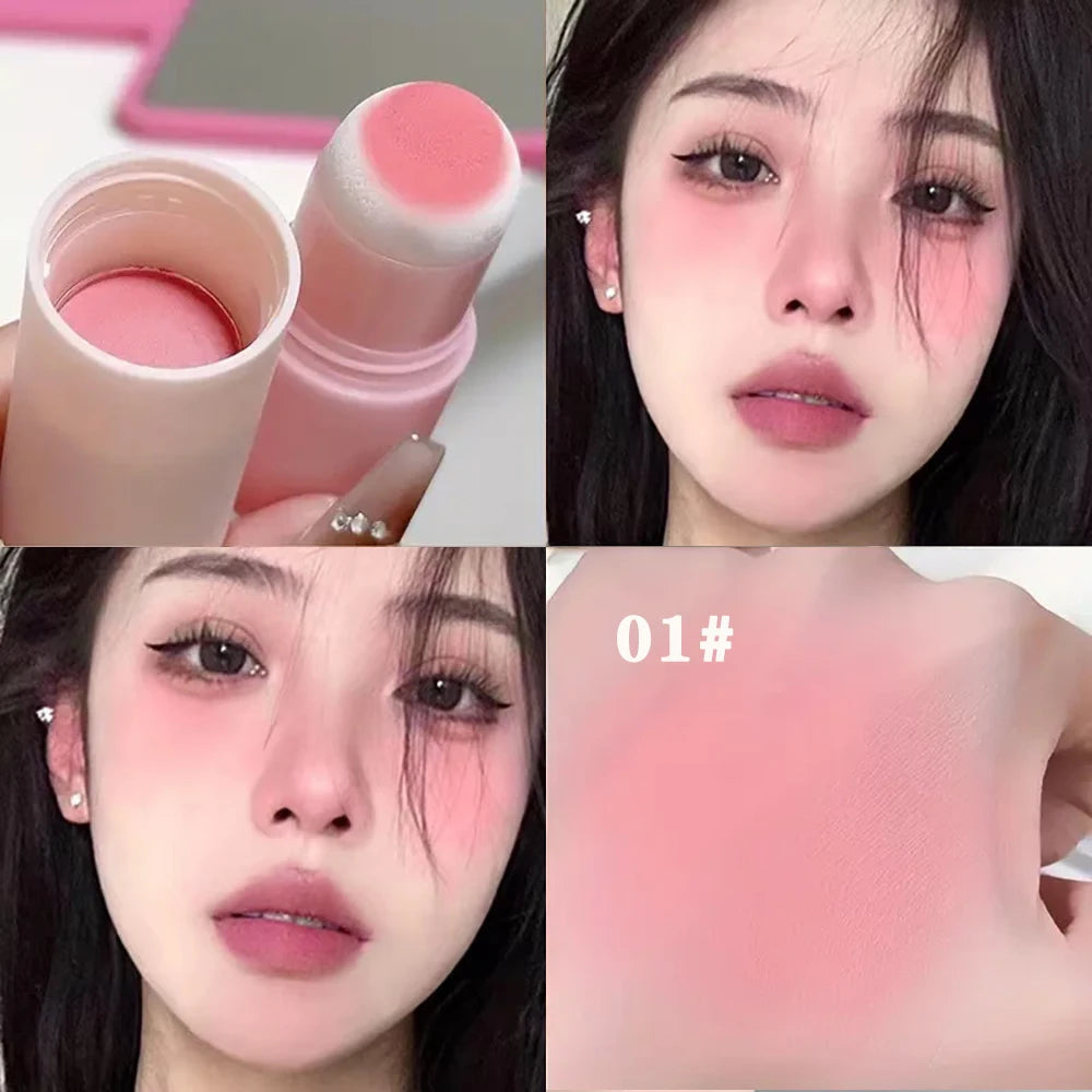 Matte Blush Stick for Vibrant Brightening Makeup Enhances Skin Tone Great Christmas Present for Women and Girls