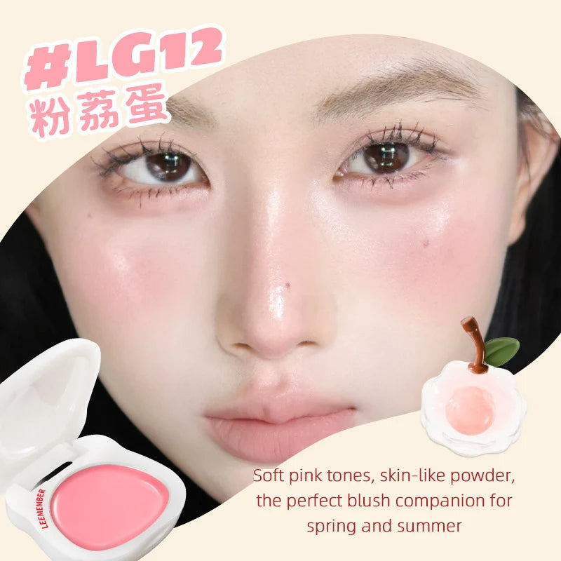 LEEMEMBER Watery Blush Moisturizing Blusher Cream Monochrome Shimmer Cute Cosmetics Longlasting Jelly Face Blusher In Bar Makeup