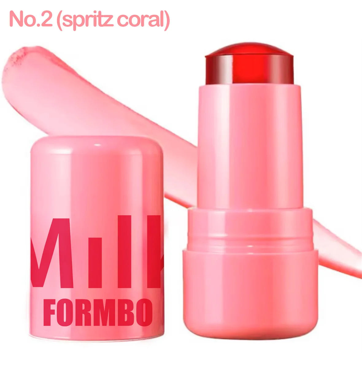Lip Gloss & Blush,Cooling Water Jelly Tint,Multi Makeup Stick,Cheek Stain,Long-Lasting Hydrating,Transfer Proof,Buildable Rouge