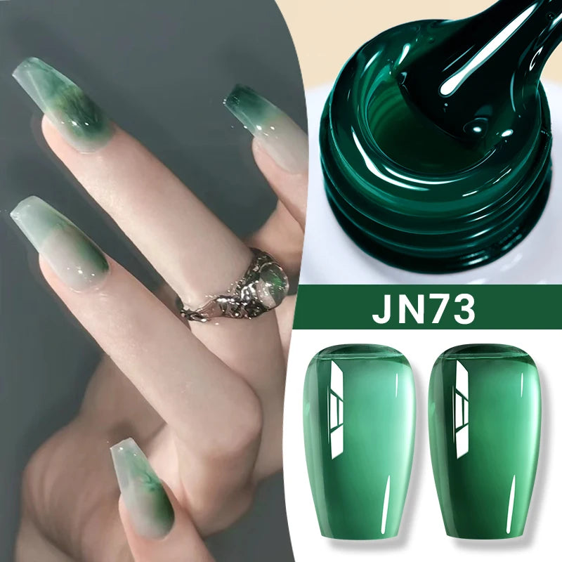 BORN PRETTY Milky White Jelly Nude Gel Nail Polish 10ml White Translucent Soak Off Gel Vernis Semi Permanent Need UV Light Cure