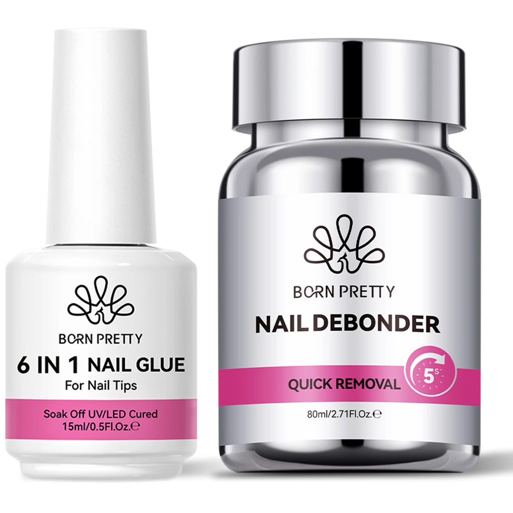 BORN PRETTY 80ml Press-On Nail Debonder 5S Quick Remover False Nail Tips Debonder Removing Glue Faster Dissolve Liquid Manicure