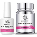 BORN PRETTY 80ml Press-On Nail Debonder 5S Quick Remover False Nail Tips Debonder Removing Glue Faster Dissolve Liquid Manicure