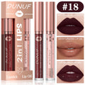 DUNUF Lip Gloss And Lip Oil Set 2-Piece Long-Lasting Waterproof Matte Moisturizing Non-Fading Lipstick Collection