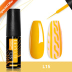 LILYCUTE 7ml Gold Sparkling Glitter Gel Nail Polish Semi Permanent UV Gel Soak off UV LED Nail Gel Varnish For Nail Manicure DIY