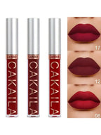 CAKAILA Waterproof Liquid Lipstick Set - Nude, Matte Red | 24-Hour Long-Lasting Lip Gloss | Suitable For All Skin Types