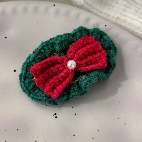 Christmas Series Hair Clips Winter Wool HairPins Christmas Tree BB Clips for Woman Girls Sweet Barrettes Children Cute Headdress