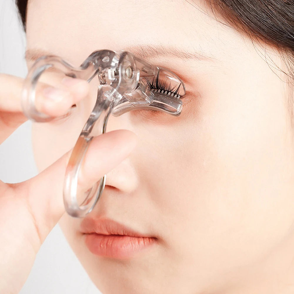 Portable One-Clip Curling Comb Tooth Lashes Wide-Angle or Partial Eyelash Curler Sunflower Eyelash Curler Cosmetic Eyes Beauty