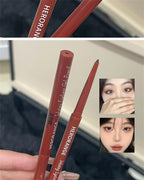 12 Colors Eyeliner Pencil Waterproof Long-lasting Orange Black Brown Easy Wearing Eyeshadow Contour Stick Lying silkworm Makeup