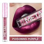 Metallic No-stick Cup Lip Gloss Glitter Matte Moisturizing Waterproof Long Lasting Lip Glaze Liquid Lipstick Lip Makeup Cosmetic