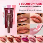 6pcs/box 6-color lip gloss set Unique gift set Long-lasting moisturizing Glossy lip color Valentine’s Day gift Thanksgiving gift