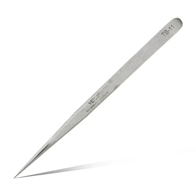 Stainless Steel Industrial Anti-static Multitool Tweezers Curved Eyebrow Lash Tweezer Precision Clamp Watchmaker Repair Tool