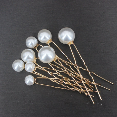 Bridal Wedding Hair Accessories Rhinestone Hair Pins Forks for Women Pearl Hairpins Bride Headpiece Party Jewelry Gift