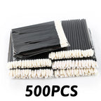 MEISHENJIE 50/500/1000pcs Lip Brushes Makeup Mascara Wands Lipstick Micro Brushes Applicators Cleaner for Eyelash Extension Tool